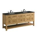James Martin Breckenridge 72" Double Bathroom Vanity, Light Natural Oak