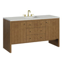 James Martin Hudson 60" Single Bathroom Vanity, Honey Oak