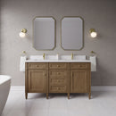 James Martin Brittany 60" Double Bathroom Vanity, Pecan