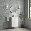 James Martin Chianti 20" Floating Single Bathroom Vanity, Glossy White