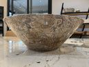 Handmade Valencia Travertine Conical Sink