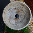 HANDCRAFTED VALENCIA TRAVERTINE SINK
