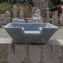 Bluestone Marble Natural Stone Pool Square Cascade Water Bowl