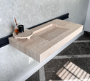 HANDCRAFTED CUSTOM TRAVERTINE SINK (TR-061)