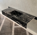 HANDCRAFTED CUSTOM ALEXANDRA BLACK MARBLE SINK (NS-111)