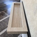 HANDCRAFTED INFINITY TRAVERTINO CHIARO HIGH ENGINEERED PORCELAIN SINK (ES-076)