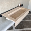 HANDCRAFTED CUSTOM TRAVERTINE SINK (TR-081)