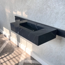 HANDCRAFTED NERO MARQUINIA HIGH ENGINEERED STONE SINK (ES-035)