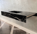 HANDCRAFTED CUSTOM ALEXANDRA BLACK MARBLE SINK (NS-111)