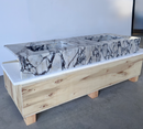 HANDCRAFTED CUSTOM CALACATTA VIOLA MARBLE SINK (NS-160)
