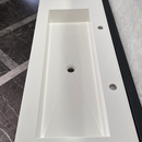 CUSTOM WHITE QUARTZ TROUGH SINK (QU-077)