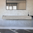 HANDCRAFTED INFINITY TRAVERTINO CHIARO HIGH ENGINEERED PORCELAIN SINK (ES-076)