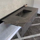 HANDCRAFTED INFINITY PIETRA GREY HIGH ENGINEERED STONE SINK (ES-100)