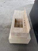 HANDCRAFTED CUSTOM TRAVERTINE SINK (TR-079)