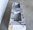 HANDCRAFTED CUSTOM CALACATTA VIOLA MARBLE SINK (NS-160)