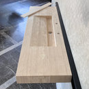 HANDCRAFTED CUSTOM TRAVERTINE SINK (TR-072)