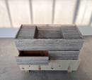 HANDCRAFTED CUSTOM SILVER TRAVERTINE SINK (TR-200)