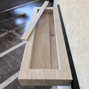 HANDCRAFTED INFINITY TRAVERTINO CHIARO HIGH ENGINEERED PORCELAIN SINK (ES-076)