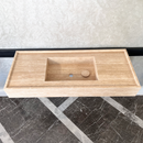 HANDCRAFTED CUSTOM TRAVERTINE SINK (TR-074)