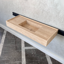 HANDCRAFTED CUSTOM TRAVERTINE SINK (TR-074)