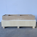 HANDCRAFTED CUSTOM TRAVERTINE SINK (TR-111)