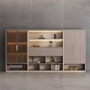Hartwell · Modern Office Shelves w/ Lighting & Storage