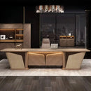 Brandy · Office Shelves w/ Integrated Lighting & Storage