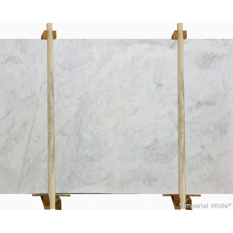 imperial white marble slabs polished 2cm 1 bundle slab front view