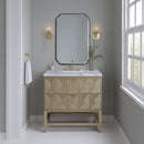 James Martin Emmeline 36" Single Bathroom Vanity, Pebble Oak