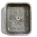 Iris Black Honed Oasis Marble Sink 18x22