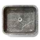 Iris Black Honed Oasis Marble Sink 18x22