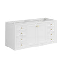 James Martin Chicago 60" Double Vanity Cabinet, Glossy White
