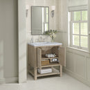 James Martin Breckenridge 30" Single Bathroom Vanity, Whitewashed Oak