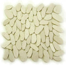 Island White Natural Pebble Mosaics 12x12