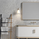 Italian Carrara Honed Basket Weave Marble Mosaics 12x12