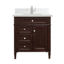 James Martin Brittany 30" Single Bathroom Vanity, Burnished Mahogany