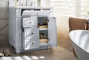 James Martin Bristol 30" Single Bathroom Vanity, Bright White