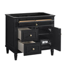 James Martin Lorelai 36" Single Bathroom Vanity, Black Onyx