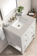 James Martin Breckenridge 30" Single Bathroom Vanity, Bright White