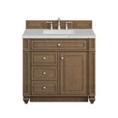 James Martin Bristol 36" Single Bathroom Vanity, Saddle Brown