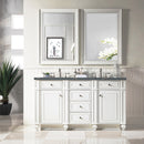 James Martin Bristol 60" Double Bathroom Vanity, Bright White