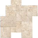 Chiaro Tumbled Travertine Tiles Versailles Pattern