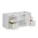 James Martin Chicago 60" Double Vanity Cabinet, Glossy White