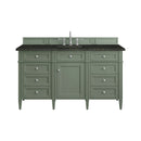 James Martin Brittany 60" Single Bathroom Vanity, Smokey Celadon