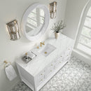 James Martin Breckenridge 60" Single Bathroom Vanity, Bright White