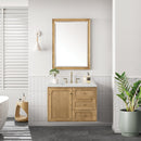 James Martin Laurent 36" Dual Mount Single Bathroom Vanity, Light Natural Oak