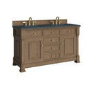 James Martin Brookfield 60" Double Bathroom Vanity, Pecan