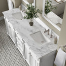 James Martin Bristol 72" Double Bathroom Vanity, Bright White