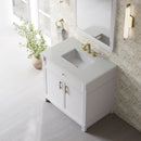 James Martin Bellshire 36" Single Bathroom Vanity, Bright White