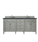 James Martin Brittany 72" Double Bathroom Vanity, Urban Gray